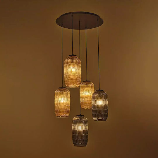 Chandelier Polymia Black Elbulgaria 5xe27 4245/5