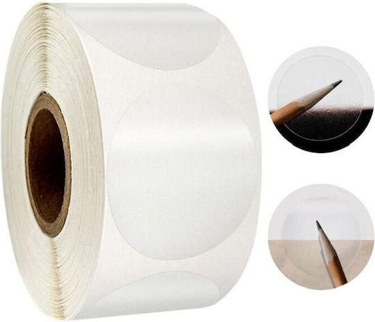 Small Adhesive Labels in Transparent Color 25x25mm