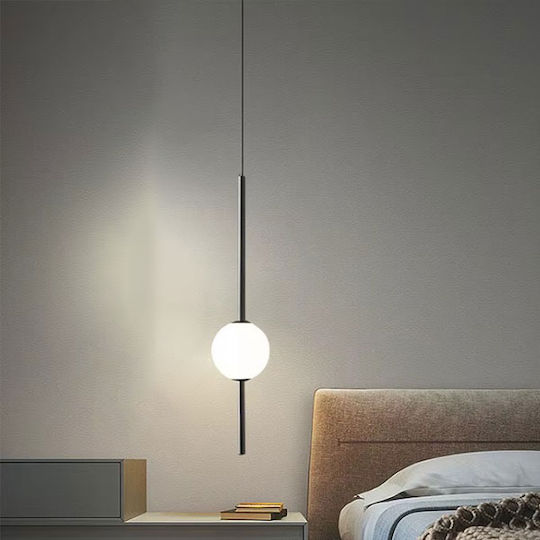 Home Lighting Κρεμαστό Φωτιστικό Μαύρο LED με Ρυθμιζόμενο Λευκό Φως 12x100x100εκ.