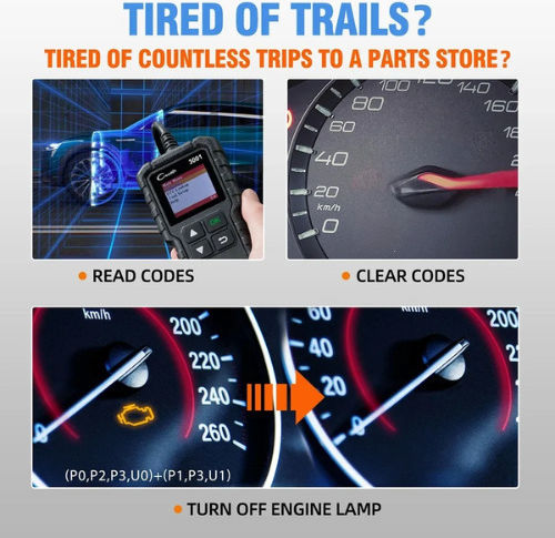 Launch CReader 3001 Instrument de diagnosticare auto Digital OBD 2 cu Cablu