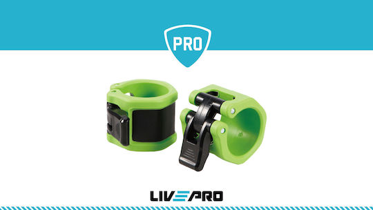 Live Pro Lock-Jaw Collar Set for Dumbbells/Barbells Ø50mm 2pcs