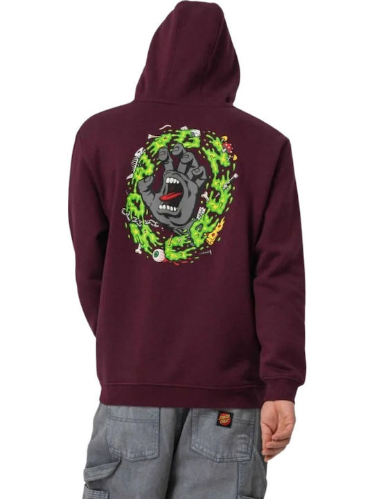 Santa Cruz Hand Burgundy with Hood