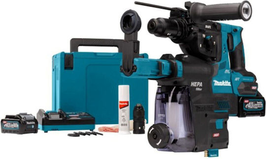 Makita XGT Impact Demolition Hammer Battery Brushless 40V 2x4Ah with Chuck SDS Plus HR002GM204