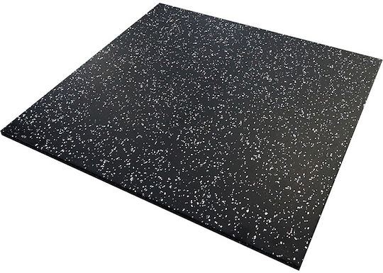 Viking Rubber Gym Exercise Equipment Floor Mat White 100x100x2cm