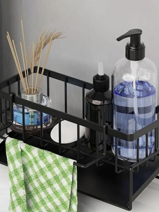 Viosarp Wall Mounted Bathroom Shelf Metallic Black