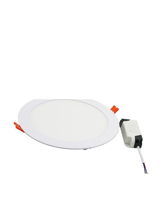 Adeleq Rund Vertieft LED Panel 24W mit Warmes Weiß Licht 3000K