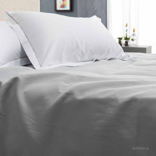 Vesta Home Single Hotel Blanket Pique Gray 170x250cm