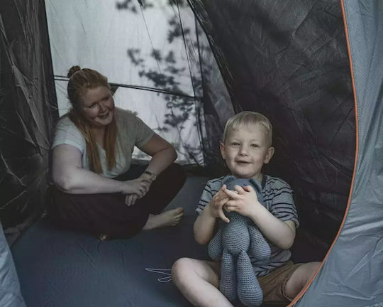 Easy Camp Σκηνή Camping Τούνελ Γκρι για 4 Άτομα 72x24εκ.
