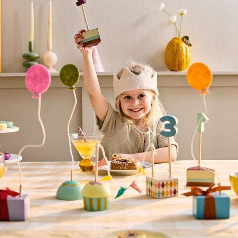 Kids Concept Wooden Birthday Decoration Set Kid's Hub