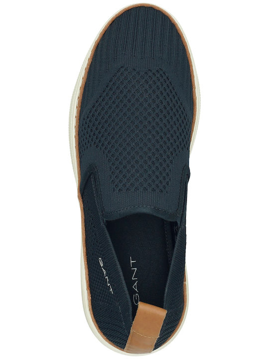 San Prep Men's Canvas Slip-Ons Blue