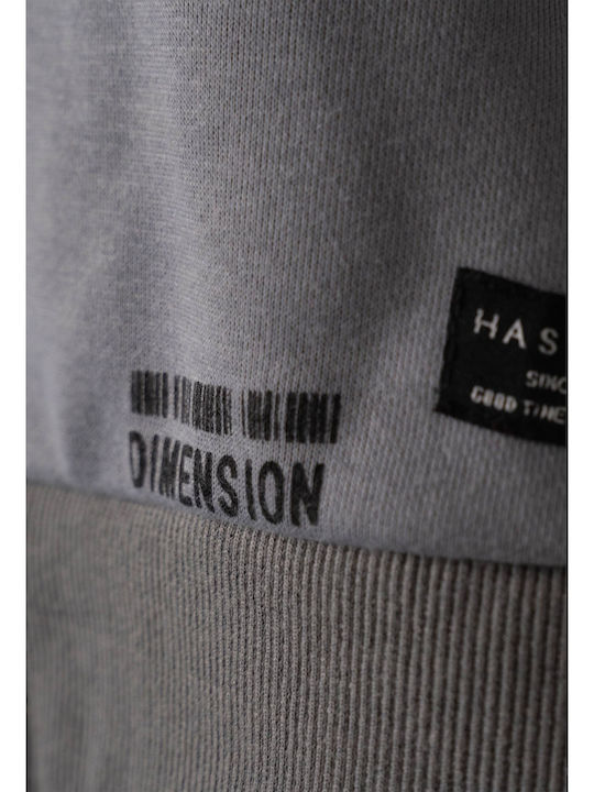 Kids Sweatpants Set Grey-Black 2pcs