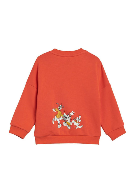 Kids Sweatpants Set Orange 2pcs x Disney Mickey Mouse