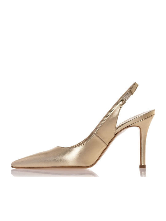 Sante Pumps mit Riemchen Goldene Sante Pumps mit Riemchen Goldene