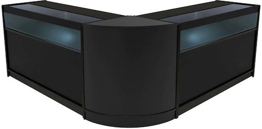 Iris Led Shop Counter Set Cm60 & 2 X B1500 Schwarz