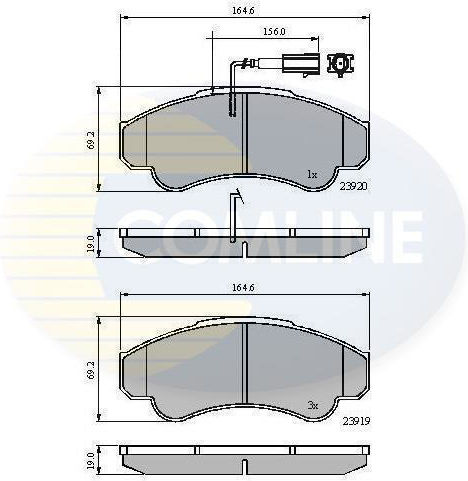 Front Brake Disc Set Citroen Fiat Peugeot CBP11041