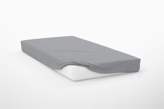 Dimcol Exotic Line Μονό 100x200+30εκ. με Λάστιχο Grey