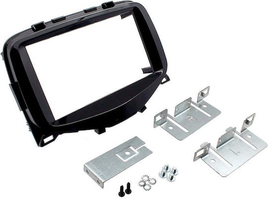 Connects2 DIN-Verkleidungsplatten 2 Din Toyota Corolla Autoradio-Rahmen-Kit mit R/CD-Bildschirm für Toyota Korolla 2009 2013