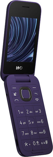 HMD 2660 Flip Dual-SIM Handy mit Großen Tasten (Griechisch) Lila