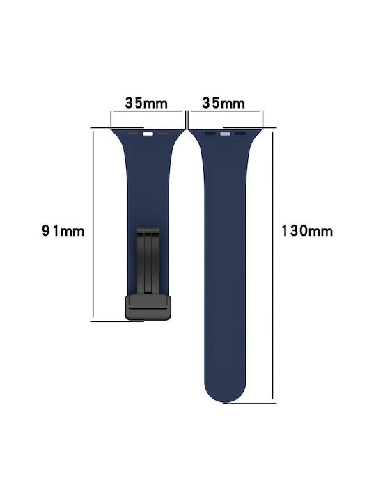 Bizon Curea Albastru Marin (Apple Watch 44/45/46/49 mm, Bizon) Bizon Curea Albastru Marin (Apple Watch 44/45/46/49 mm, Bizon)