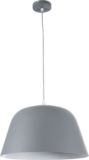 GloboStar Westvale Grey Bell Pendant Ceiling Light with E27 Socket 40x24x24cm