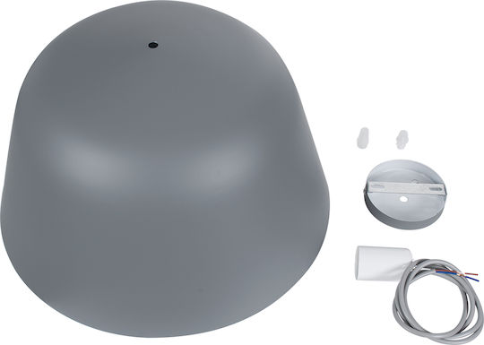 GloboStar Westvale Grey Bell Pendant Ceiling Light with E27 Socket 40x24x24cm