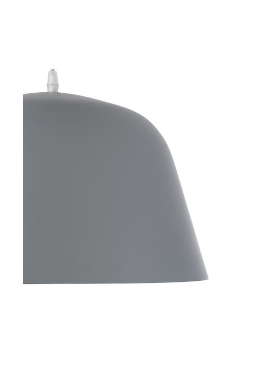 GloboStar Westvale Deckenleuchte Grau Glocke mit Lampenbirnensockel E27 40x24x24cm