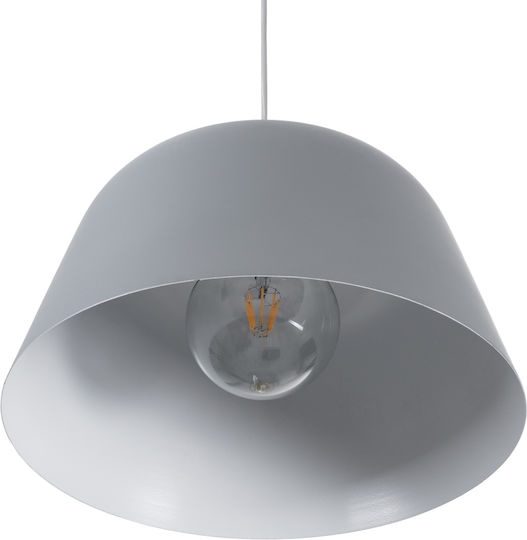 GloboStar Westvale Grey Bell Pendant Ceiling Light with E27 Socket 40x24x24cm