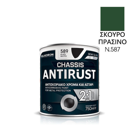 Pellachrom Αντισκωριακό Αυτοκινήτου 750ml σε Πράσινο Χρώμα