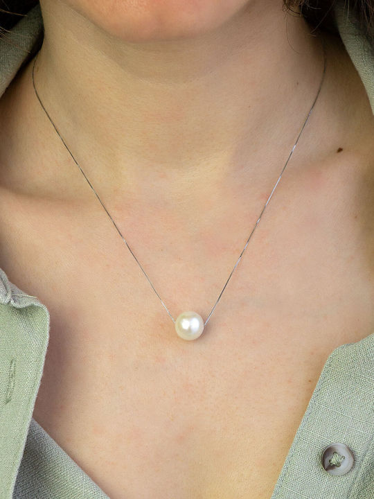 Kiriakos Gofas Necklace Made of 14K White Gold Kiriakos Gofas Necklace Made of 14K White Gold