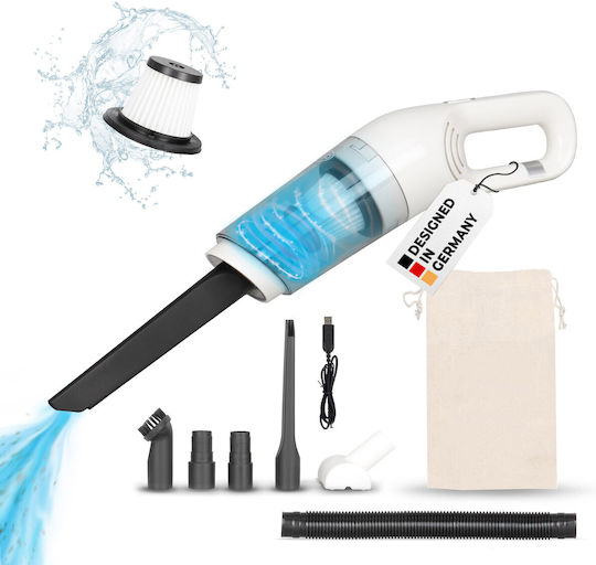 Alca Cordless Handheld Vacuum Cleaner Mini Vacuum Car Vacuum Compact Usb-c Handheld Vacuum Portable Lightweight 7.4 V 70 W