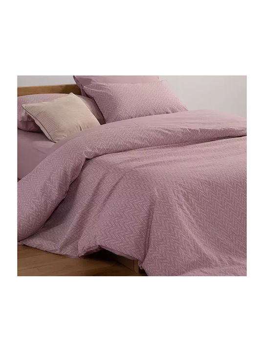 Nef-Nef Homeware Sheet Sets Queen 240x270cm. Suspen Mauve 4pcs