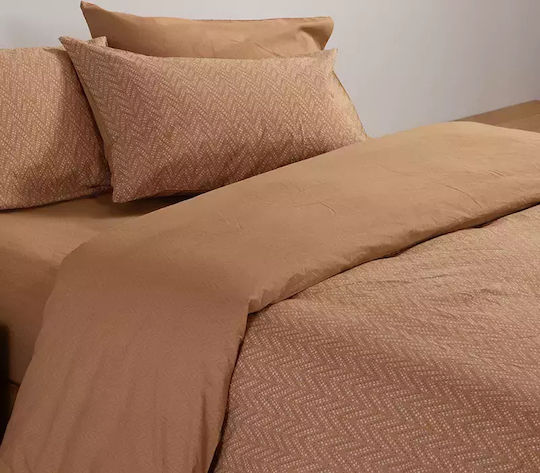 Nef-Nef Homeware Сет Чаршафи с Ластик 160x200+35см. Suspen Карамел 4бр