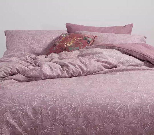 Nef-Nef Homeware Dazier Σετ Σεντόνια Διπλά 200x270εκ. Mauve (4τμχ)