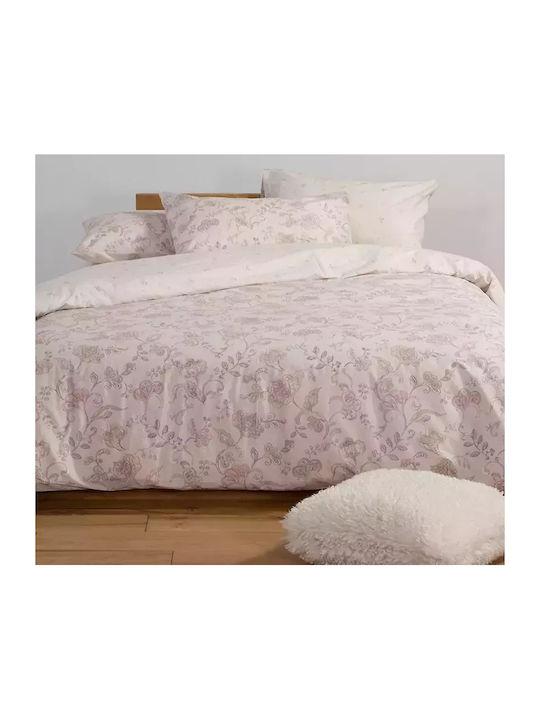 Nef-Nef Homeware Bettwäsche-Set Überdoppel 240x270cm. Carena L.grey 4Stück