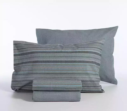 Nef-Nef Homeware Degree Σετ Σεντόνια Μονά 170x270εκ. Denim (3τμχ)