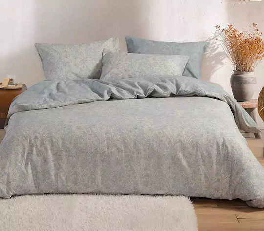 Nef-Nef Homeware Сет Чаршафи с Ластик 160x200+35см. Lucil Синьо 4бр