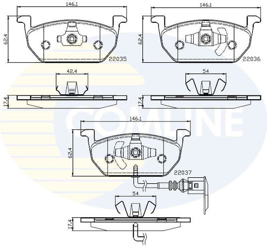 Set Bremsscheiben Für Audi Seat Skoda Vw Cbp12224