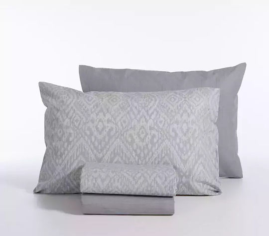 Nef-Nef Homeware Sheet Sets Queen 240x270cm. Orion Grey 4pcs