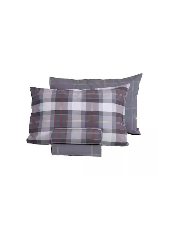 Nef-Nef Homeware Racket Σετ Σεντόνια Διπλά 200x270εκ. Denim (4τμχ)