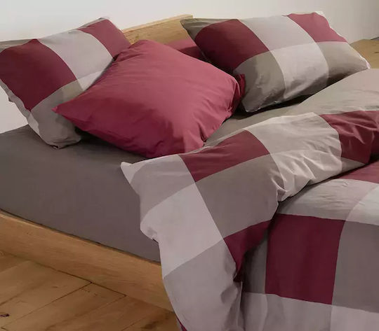 Nef-Nef Homeware Сет Чаршафи 240x270см. Casual Bordo 4бр