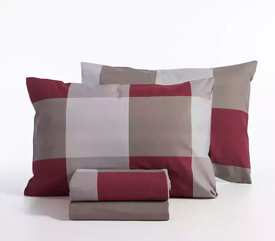 Nef-Nef Homeware Сет Чаршафи 240x270см. Casual Bordo 4бр