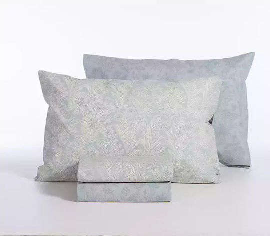 Nef-Nef Homeware Сет Чаршафи с Ластик 100x200+35см. Lucil Синьо 3бр