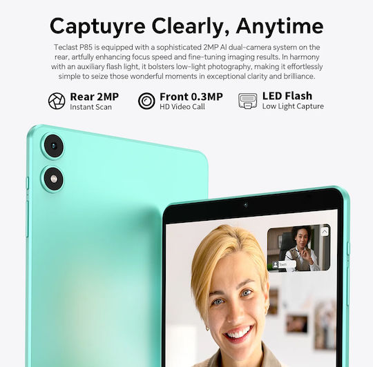 Teclast P85 2025 8" Tablet (3GB/64GB) Μπλε