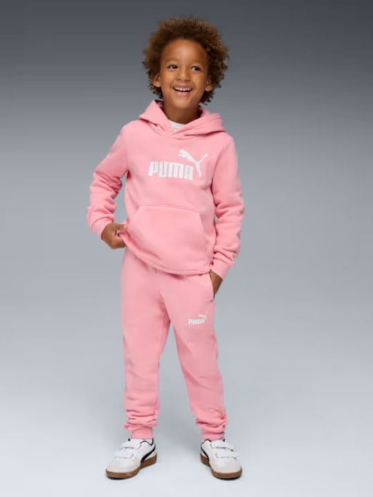 Kids Sweatpants Set Pink 2pcs Sweat Suit Fl