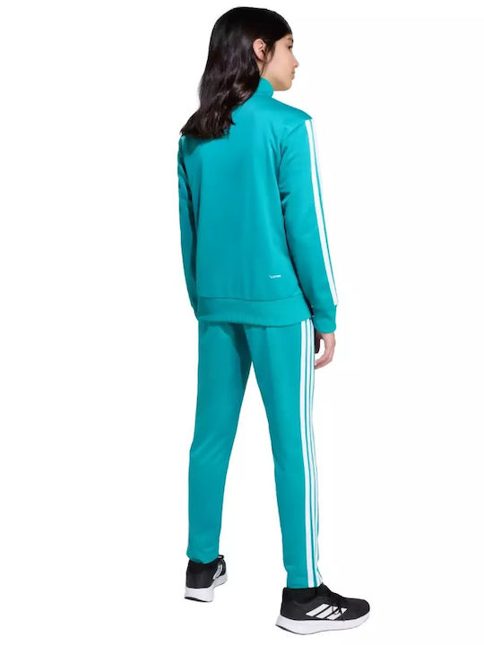 Kids Sweatpants Set Turquoise 2pcs Essentials Tiberio 3-stripes Tricot Track Suit