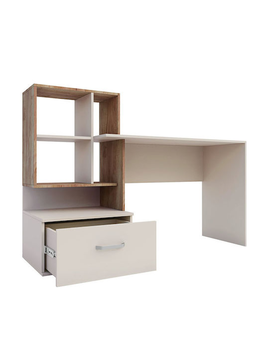 Schreibtisch Viola Holz Beige 149x48x105cm