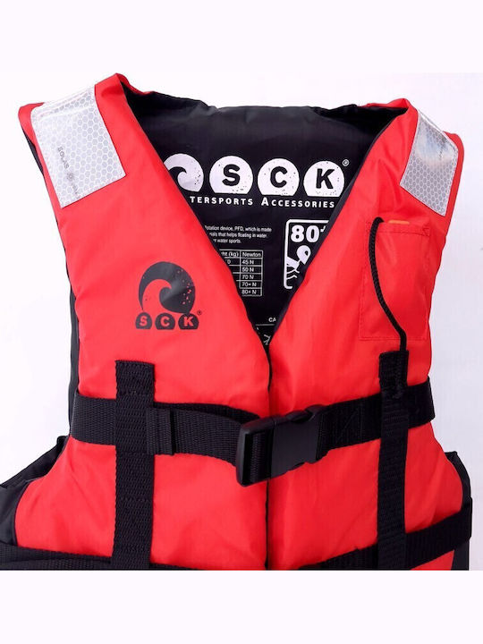 SCK Adults Life Jacket for Water Sports Red