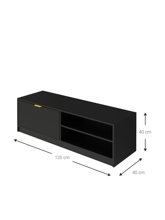 TV Stand Allegro 162844109 120x40x40cm Black