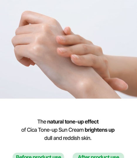 Real Barrier Cica Green Tone-Up Cremă de Față cu Protecție Solară SPF50 50ml