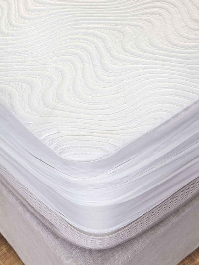 Charisma Schutzauflage Doppel Wasserdicht Allover Tencel Weiß 150x200+35cm